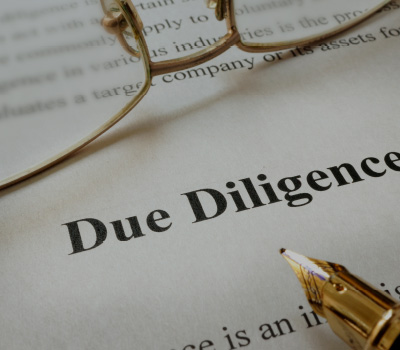 写真：デューデリジェンス
